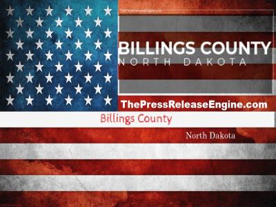 ☷ Billings County North Dakota - Be Involved with Medora Area Planning 06 May 2022