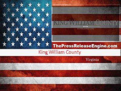 ☷ King William County Virginia - Public Service Recognition Week May 1 7th