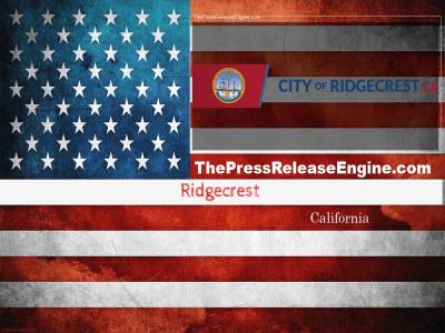 ENGINEER I II III or SENIOR ENGINEER CITY ENGINEER Job opening - Ridgecrest state California  ( Job openings )