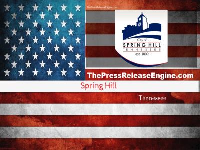 ☷ Spring Hill Tennessee - TCRC  to Hold  a Public Meeting on Tuesday May 3 5 30 pm