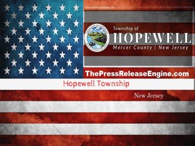 ☷ Hopewell Township New Jersey - Committee Member David Chait s video update for May