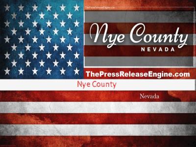 ☷ Nye County Nevada - Emergency County Commission meeting at noon 11 April 2022