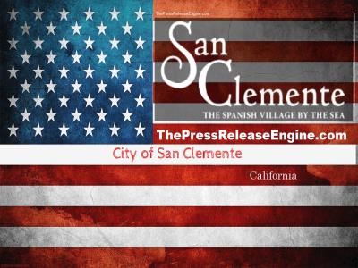  City of San Clemente California - San Clemente Shoreline Sand Replenishment Project Update  24 January 2024 ( news ) 