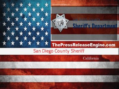  San Diego County Sheriff California - Update  Attempted Murder – Valley Center  28 February 2024 ( news ) 